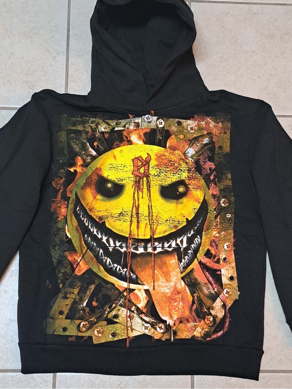 Evil Vice Monosmile Hoodie - Adult Size LARGE